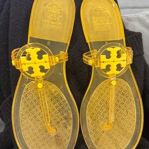 Tory Burch Transparent Yellow Sandals